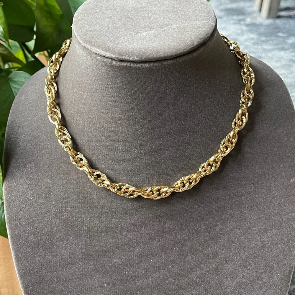Beautiful 3 Pieces Bundle of‎ Sterling Silver Gold Chain Necklaces and Bracelets